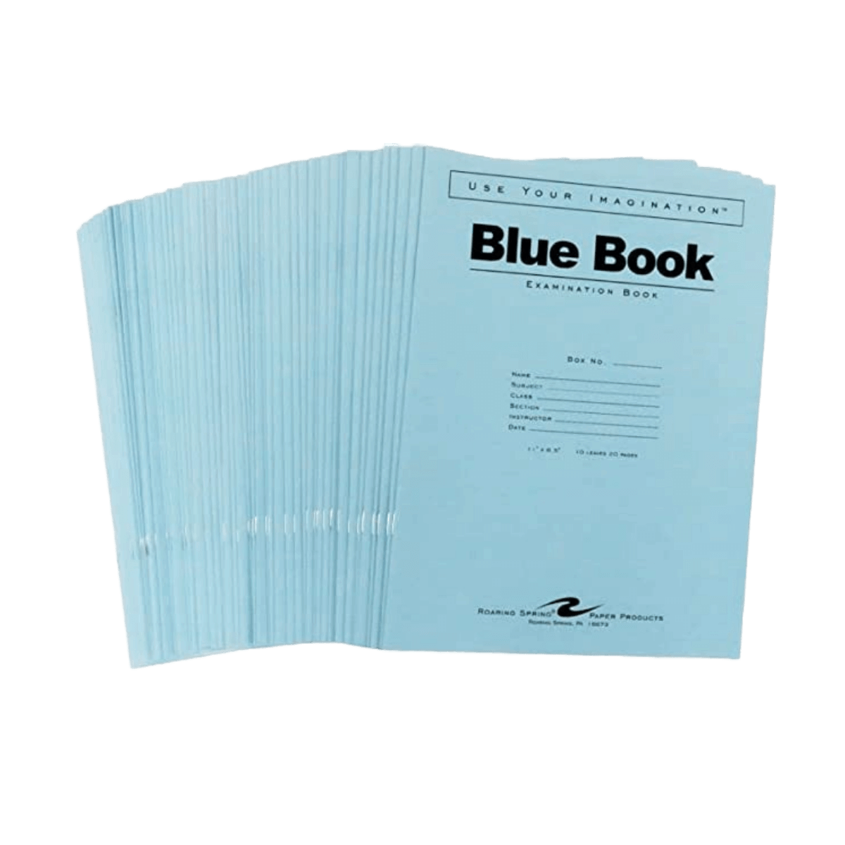 8X11 Blue Book Testing